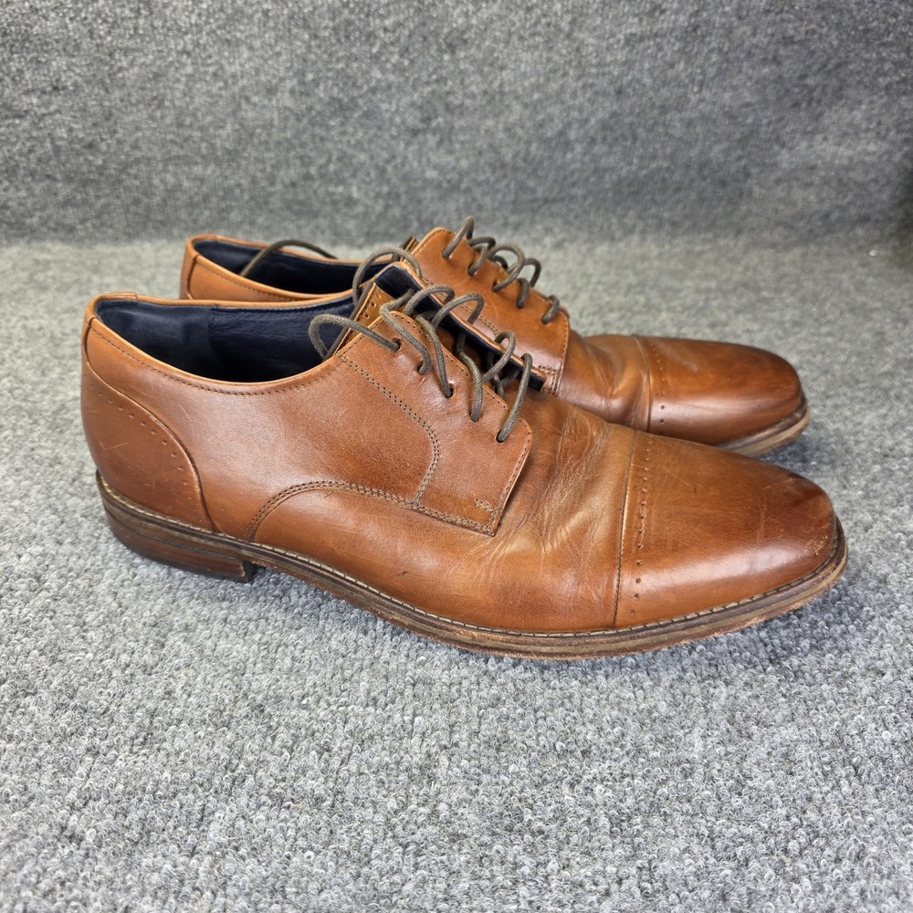 Cole Haan Shoes Mens 11.5 Brown Leather Grand OS Cap Toe Dress Brogue